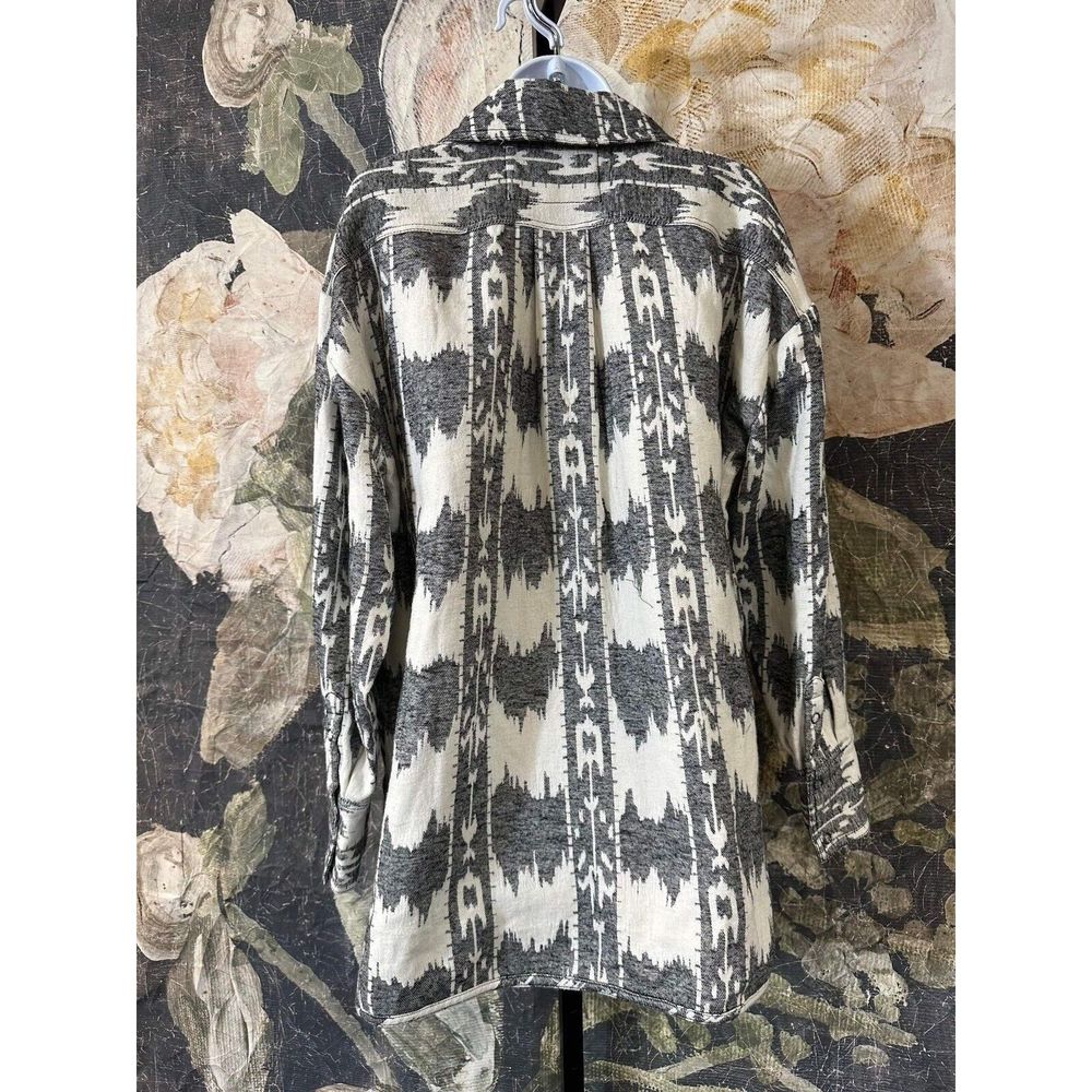 Free People We The Free Izzie Cargo Jacquard Shirt Size S - Picture 7 of 8
